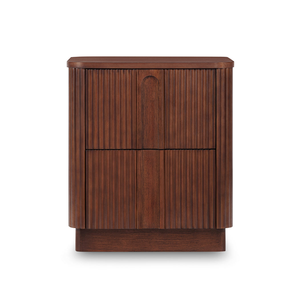 Potomac 20'' W Solid Wood Frame Nightstand with 2 Push to Open Drawers