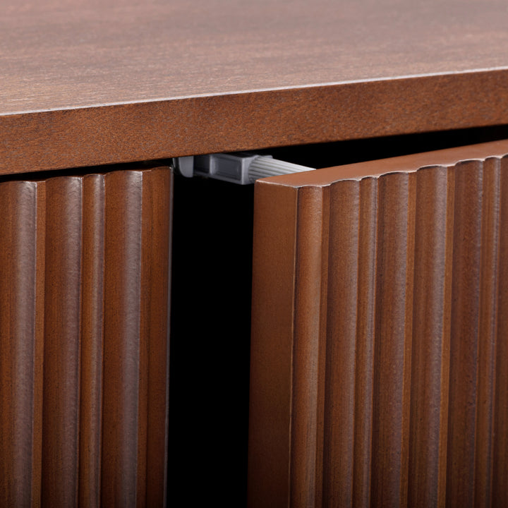 Tremolo 22'' Wide Wooden 2-Door Wall Cabinet with Fluted Fronts by Teamson Home