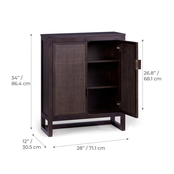 Hatteras 28'' Wide Wood Accent Cabinet with 2 Doors by Teamson Home