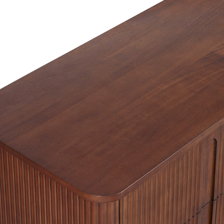 Potomac 55'' W Solid Wood Frame Dresser with 6 Push to Open Drawers