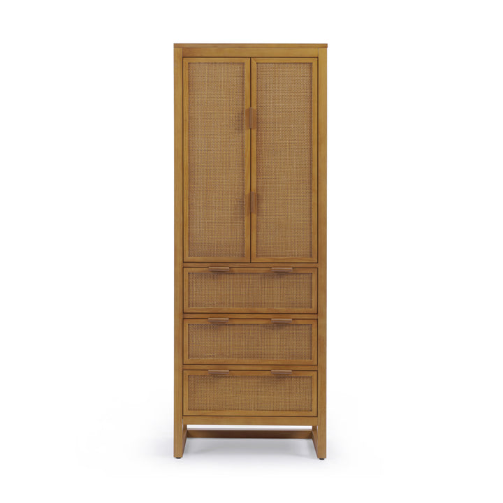 Hatteras 24'' Wide Wood Linen Cabinet with Drawers and Shelved Compartments by Teamson Home