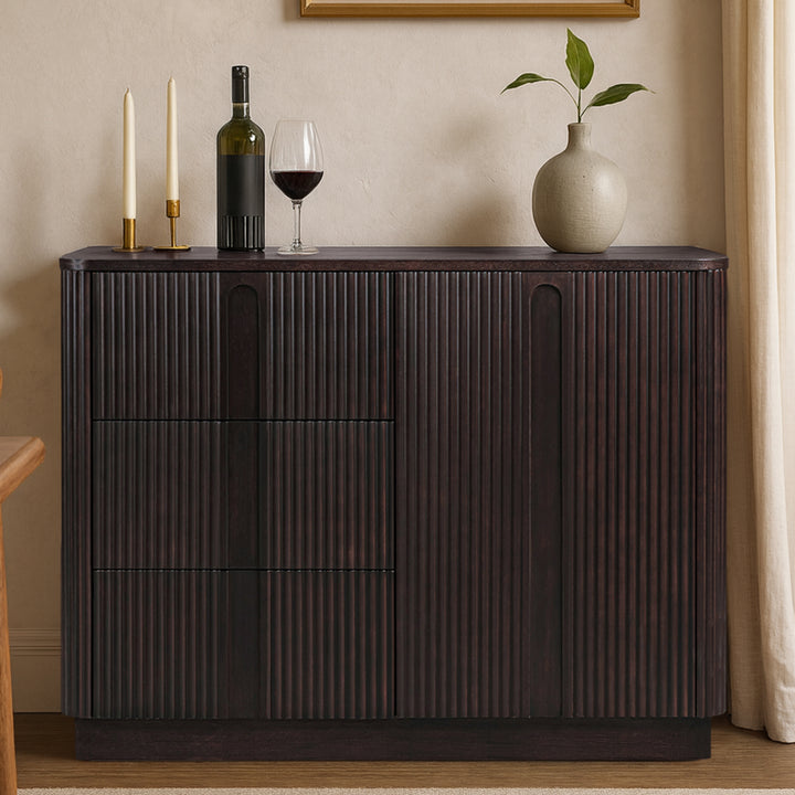 Potomac 42'' W Solid Wood Frame Sideboard with 3 Drawers and 1 Door