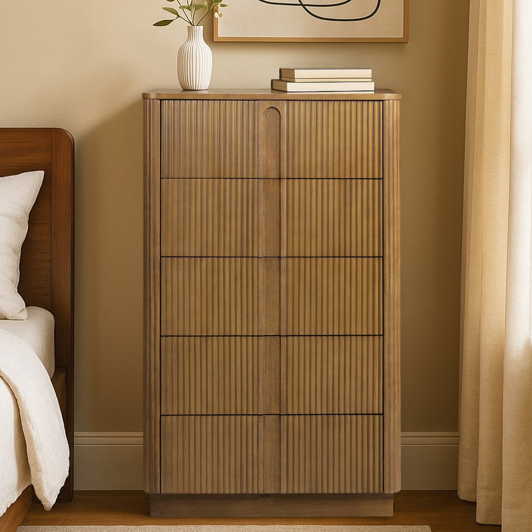 Potomac 30'' W Solid Wood Frame Dresser with 6 Push to Open Drawers