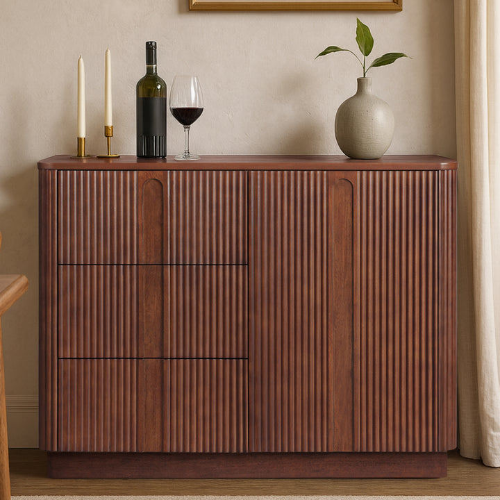 Potomac 42'' W Solid Wood Frame Sideboard with 3 Drawers and 1 Door