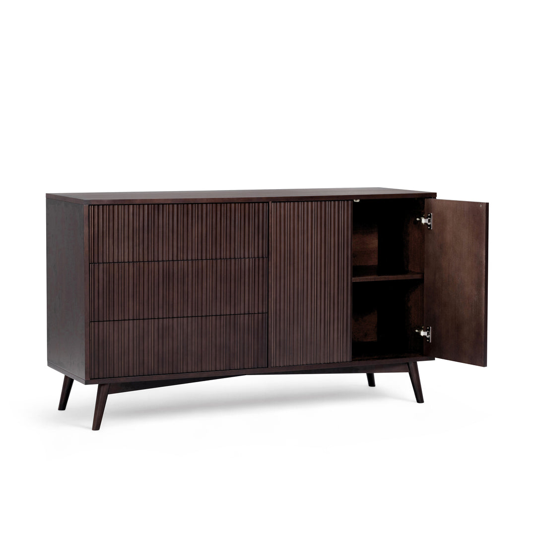 Tremolo 55'' Wide Wooden Sideboard with 2 Doors & 3 Draawers by Teamson Home