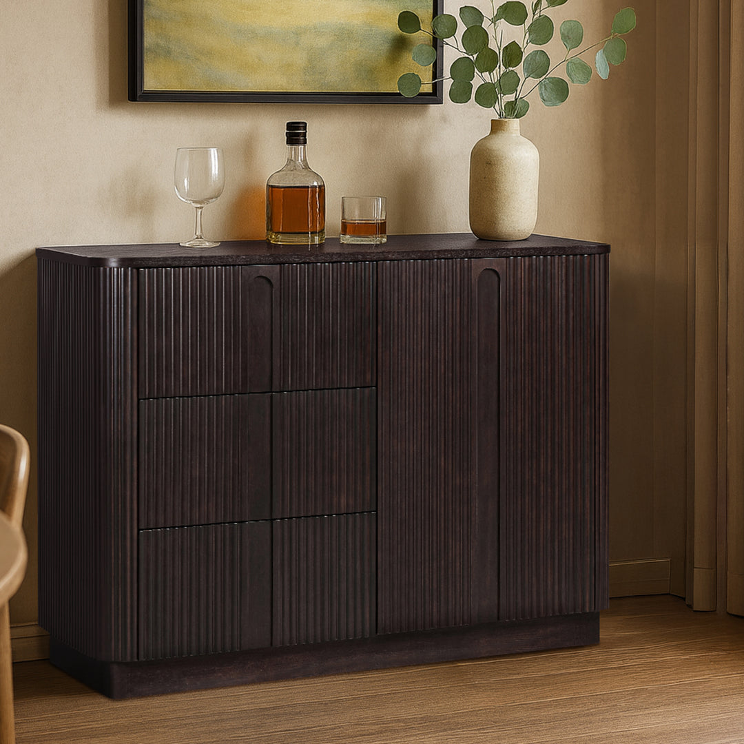 Potomac 42'' W Solid Wood Frame Sideboard with 3 Drawers and 1 Door