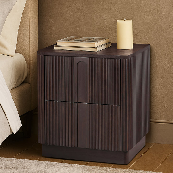 Potomac 20'' W Solid Wood Frame Nightstand with 2 Push to Open Drawers