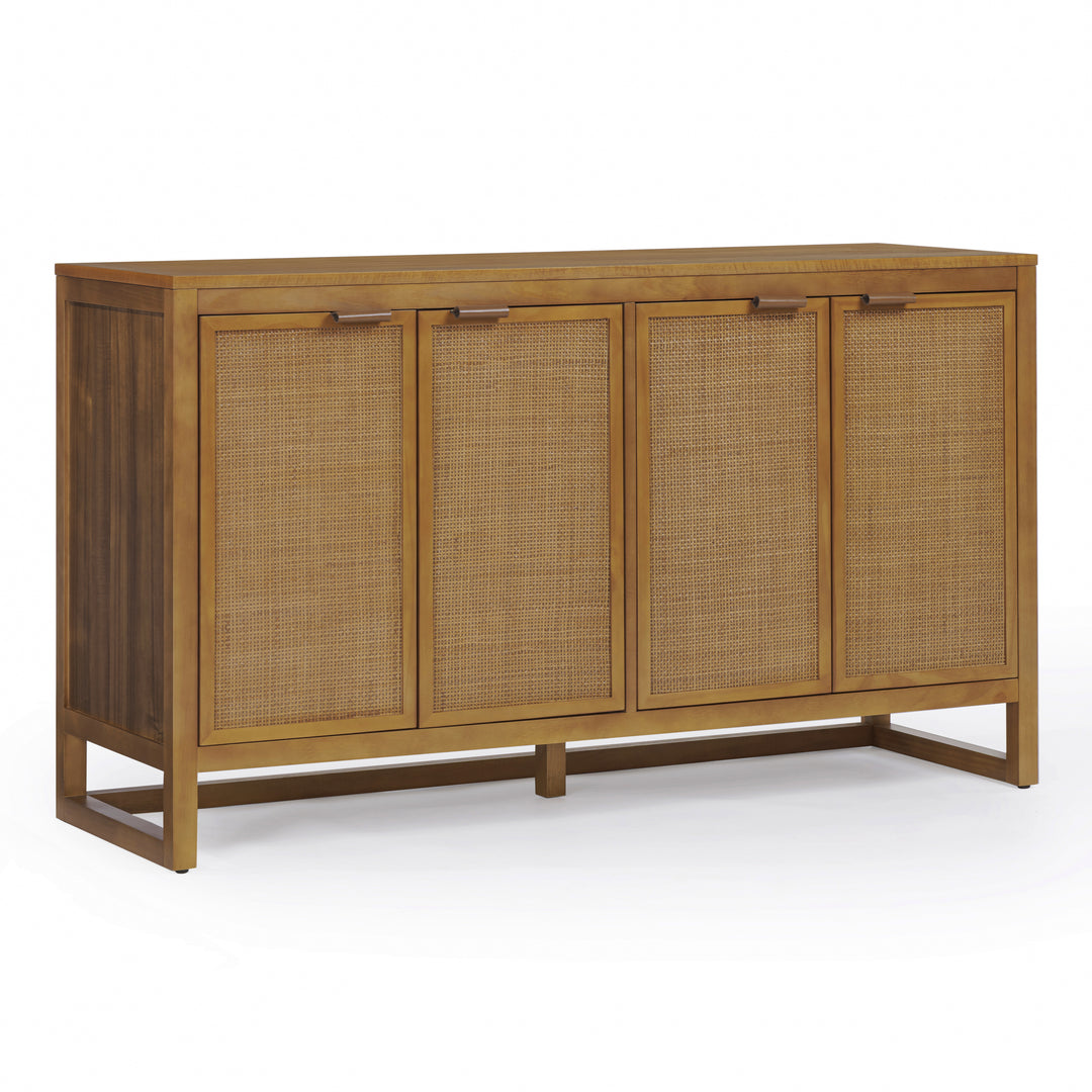 Hatteras 55'' Wide Wood Sideboard Cabinet with 4 Doors by Teamson Home