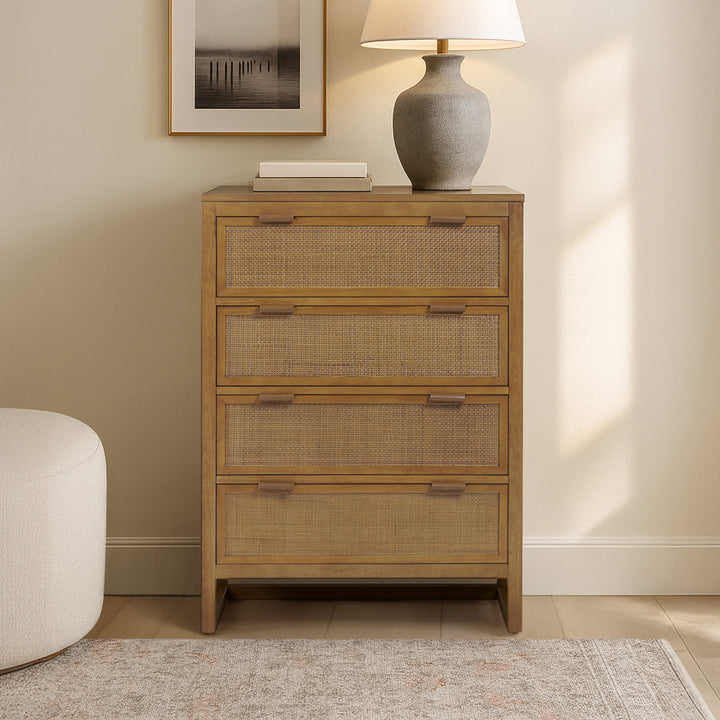 Hatteras 30'' Wide Wood Dresser with 4 Drawers by Teamson Home