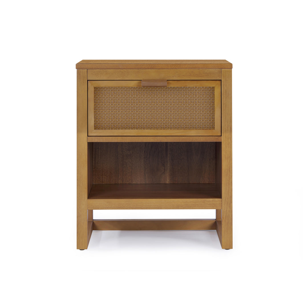 Hatteras 20'' Wide Wood Nightstand with Open and Closed Storage by Teamson Home