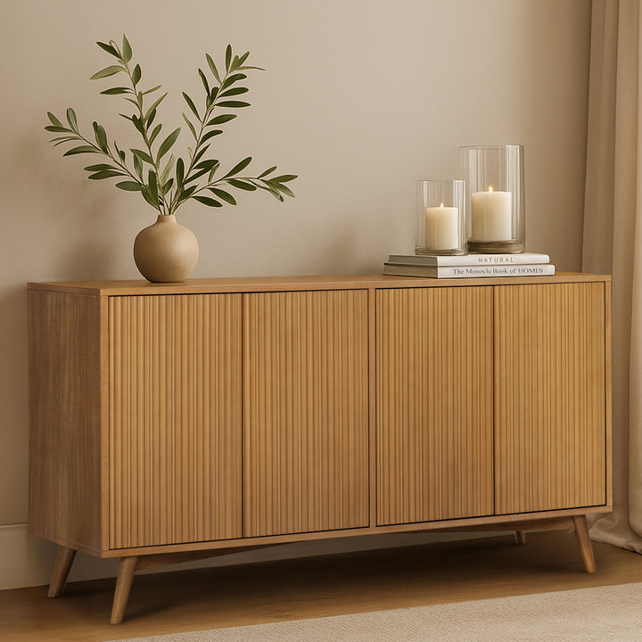 Tremolo 55'' Wide Wooden Sideboard with 4 Doors by Teamson Home