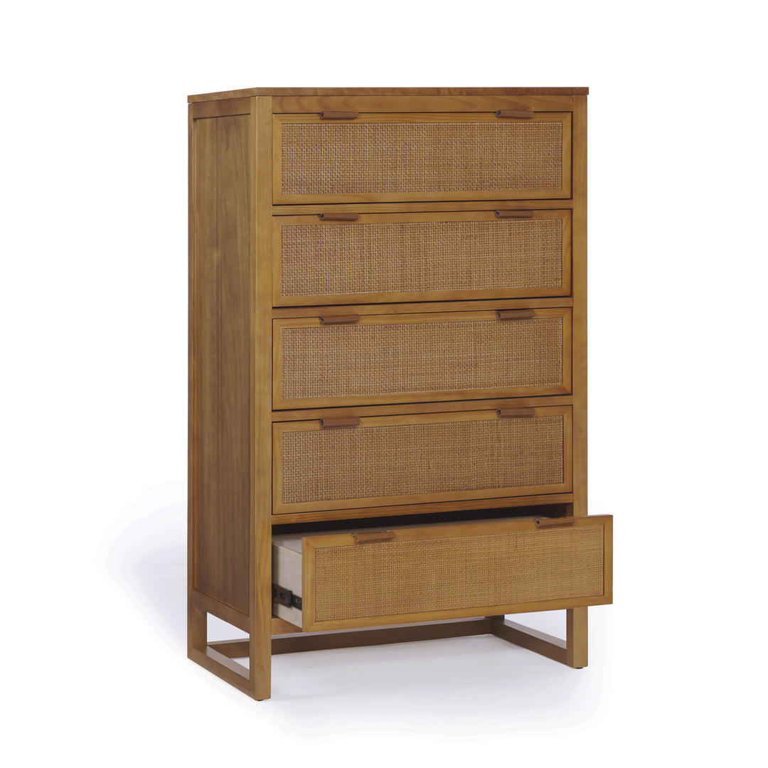 Hatteras 30'' Wide Wood Dresser with 5 Drawers by Teamson Home