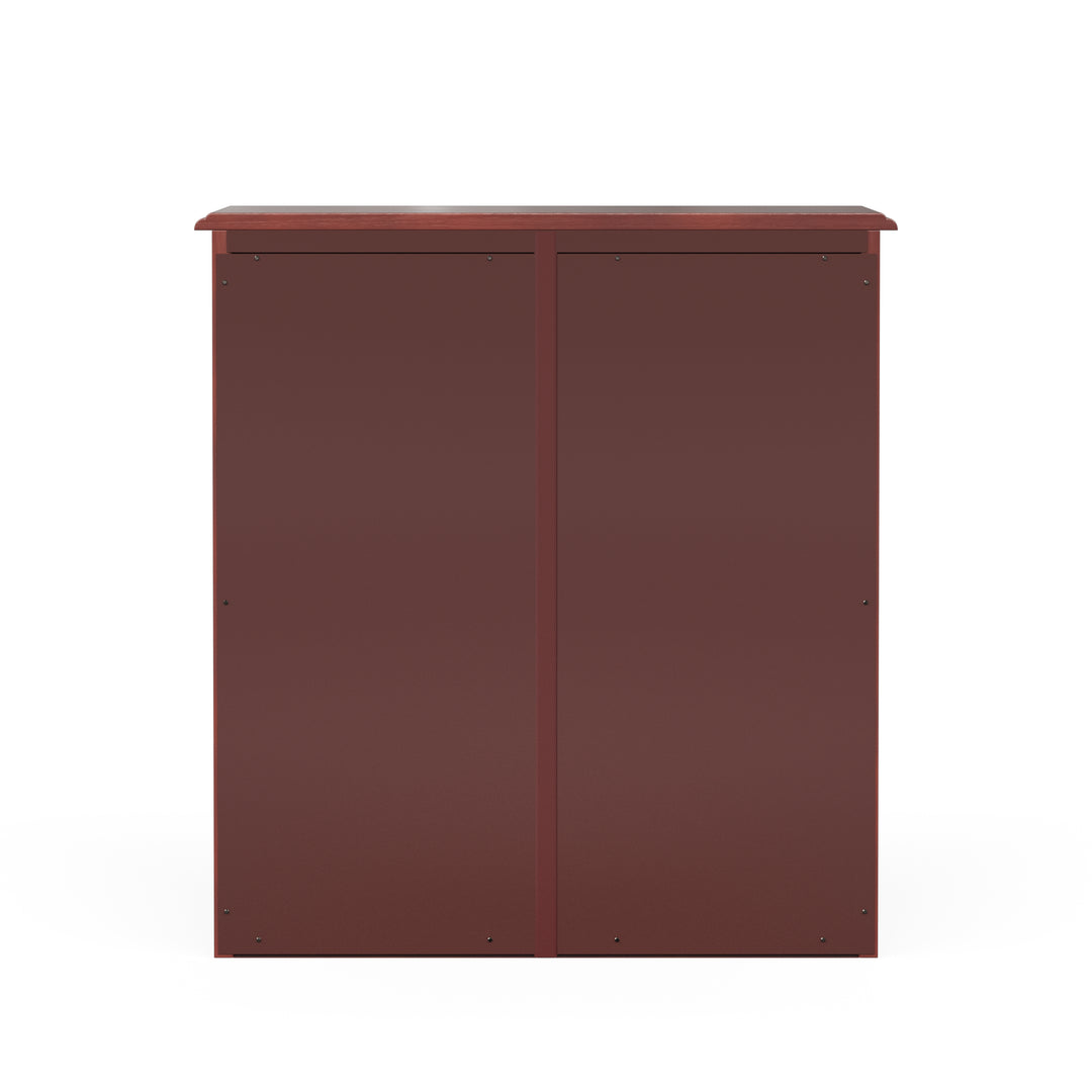 The back of the cabinet is shown.