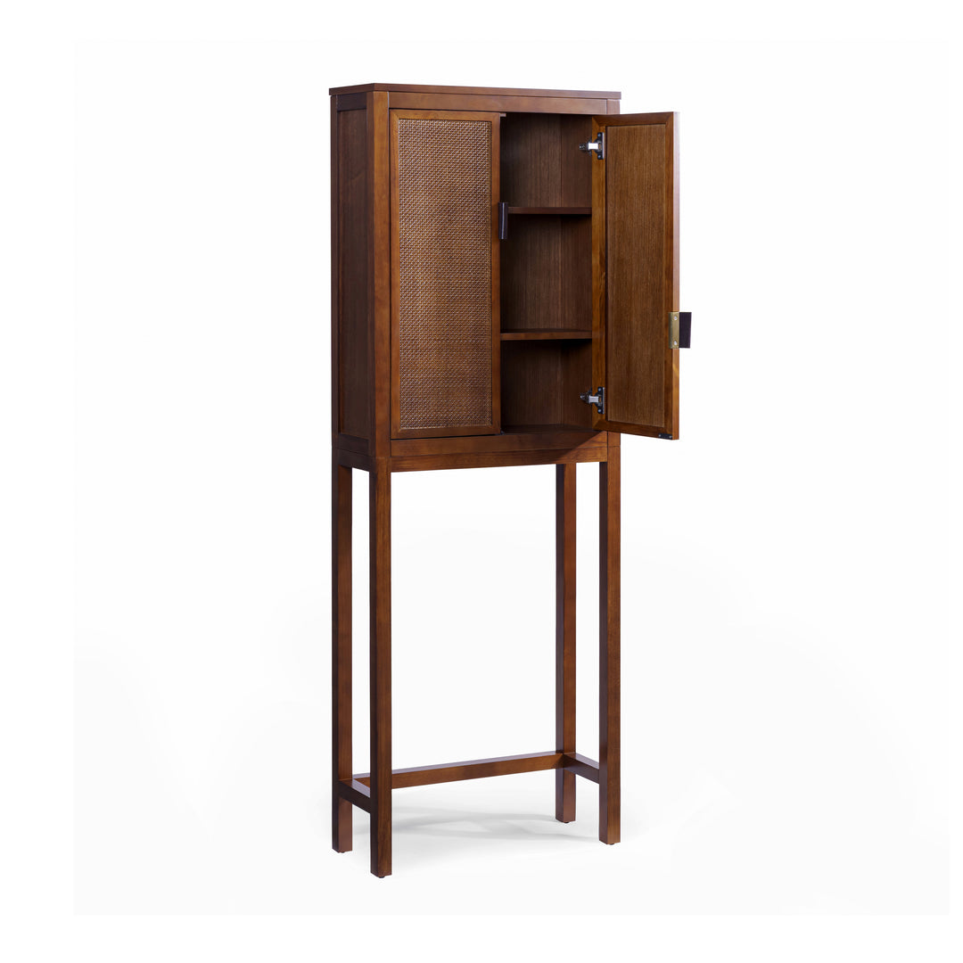 Hatteras 24'' Wide Wood Over the Toilet Cabinet  with 2 Doors by Teamson Home