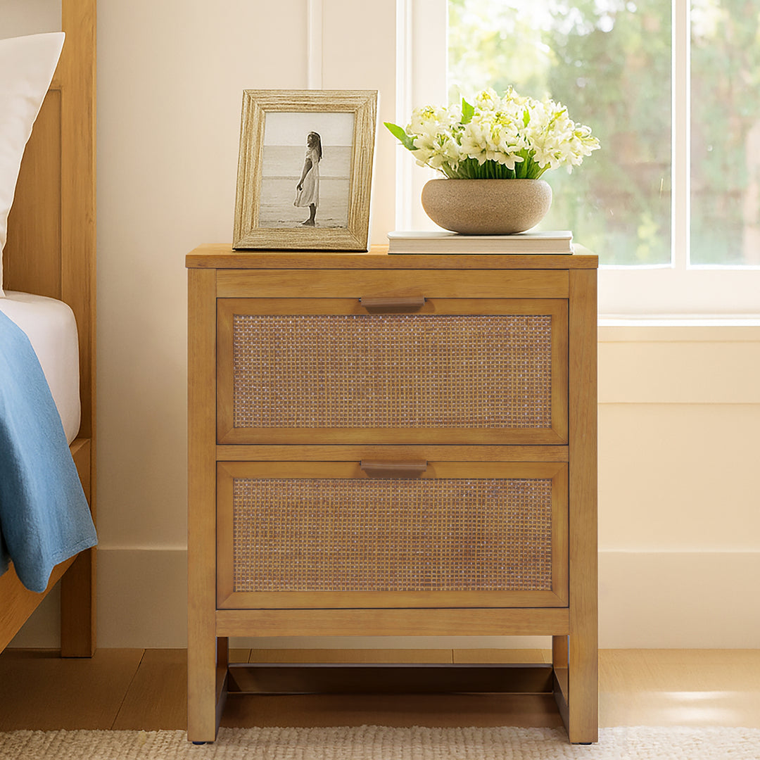 Hatteras 20'' Wide Wood Nightstand with 2 Drawers by Teamson Home