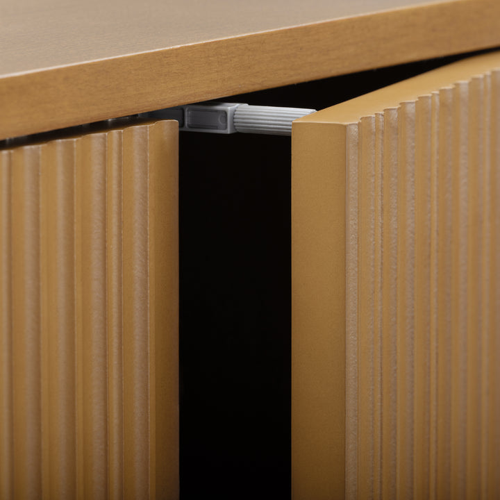 Tremolo 22'' Wide Wooden 2-Door Wall Cabinet with Fluted Fronts by Teamson Home