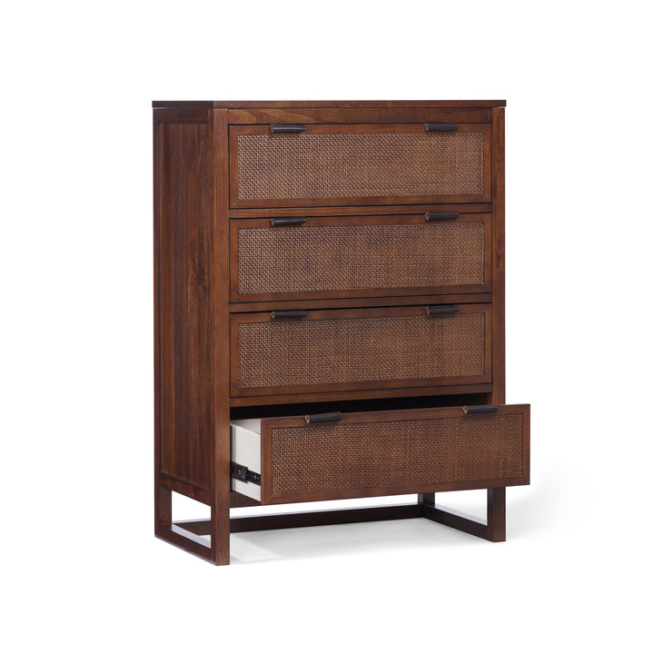 Hatteras 30'' Wide Wood Dresser with 4 Drawers by Teamson Home