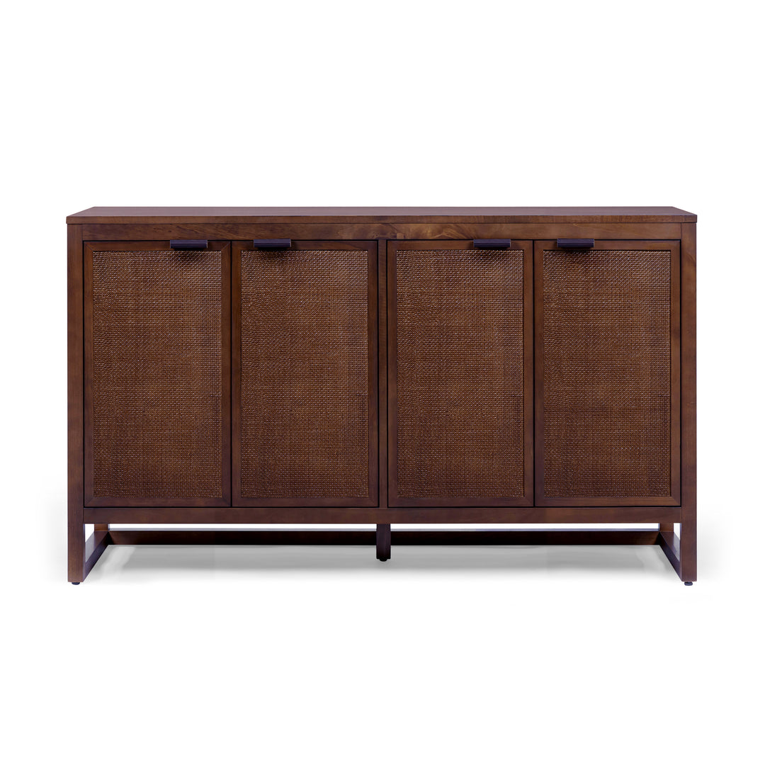 Hatteras 55'' Wide Wood Sideboard Cabinet with 4 Doors by Teamson Home
