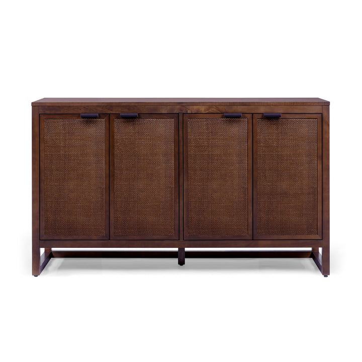 Hatteras 55'' Wide Wood Sideboard Cabinet with 4 Doors by Teamson Home