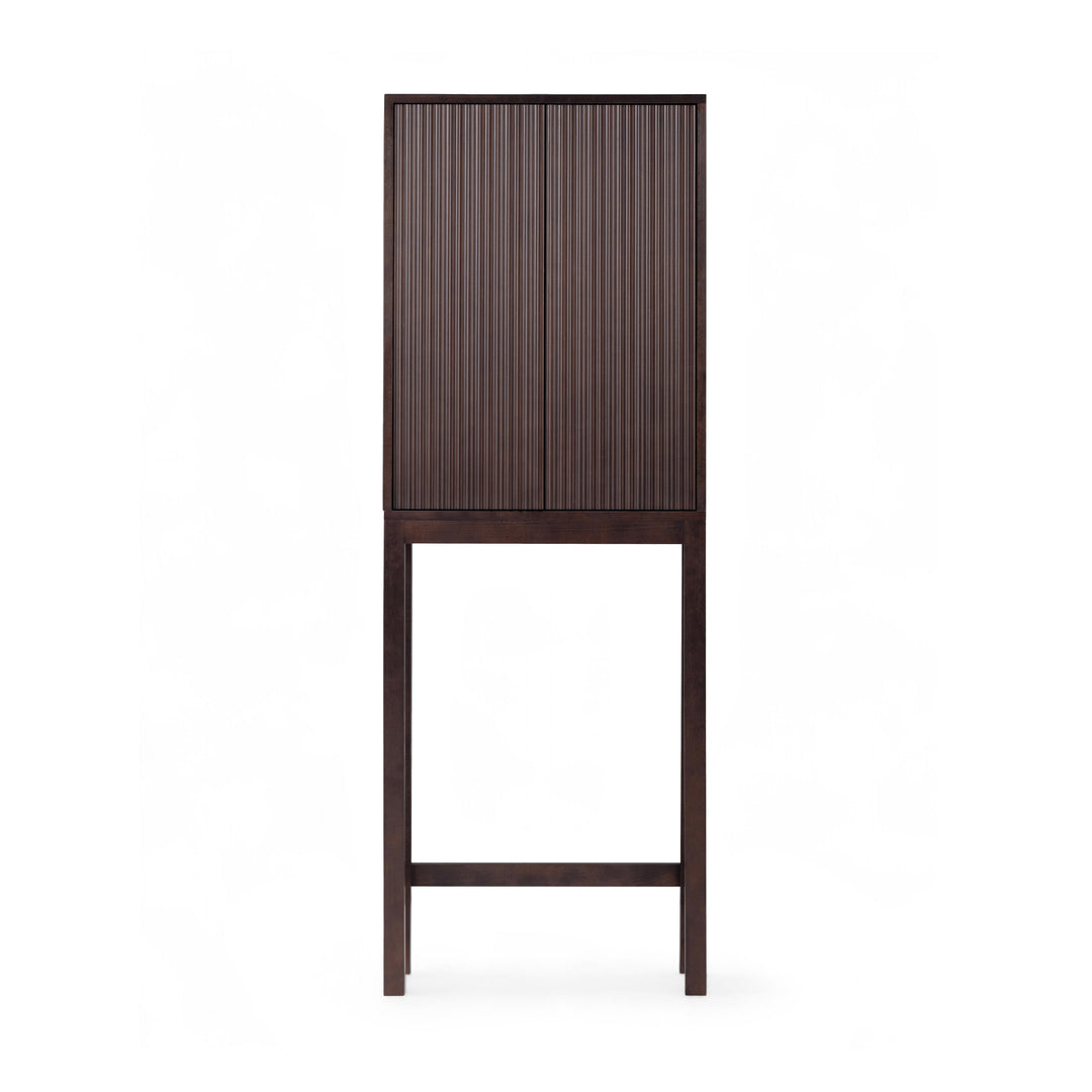 Tremolo 24'' Wide Wooden Over the Toilet Cabinet with Fluted Fronts by Teamson Home