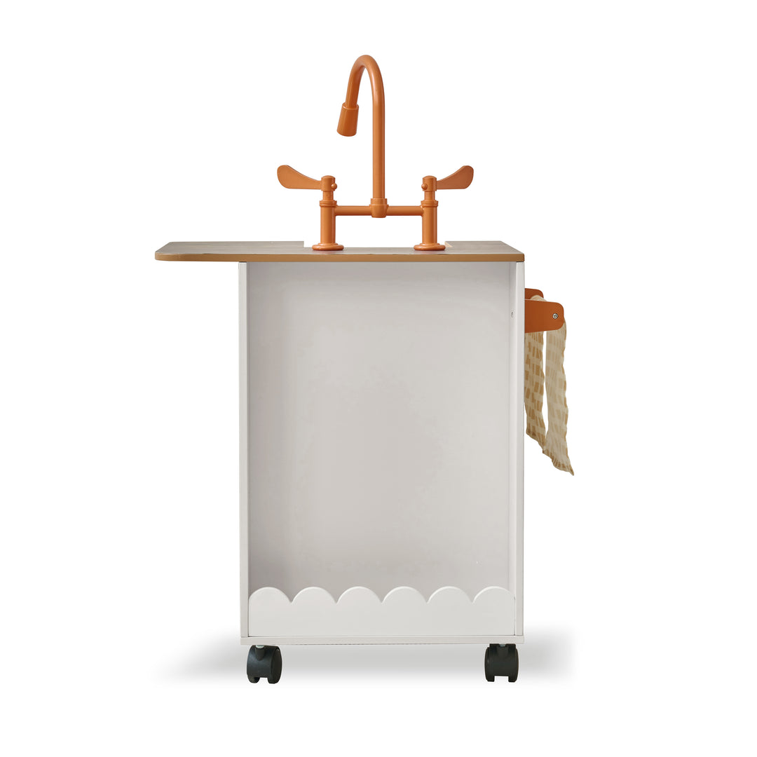 Wooden Play Kitchen with 21 Accessories, Off-White - Little Chef Savannah by Teamson Kids