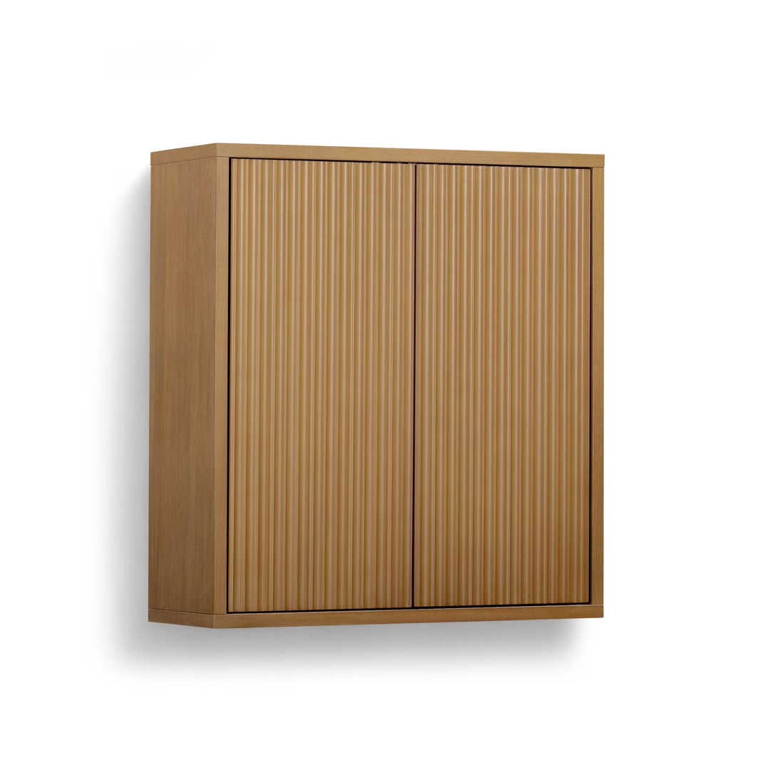 Tremolo 22'' Wide Wooden 2-Door Wall Cabinet with Fluted Fronts by Teamson Home
