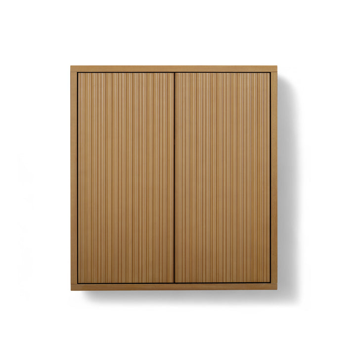Tremolo 22'' Wide Wooden 2-Door Wall Cabinet with Fluted Fronts by Teamson Home