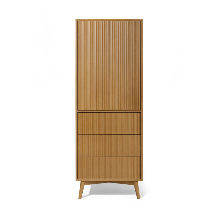 Tremolo 24'' Wide Wooden Linen Cabinet with 2 Doors & 3 Drawers by Teamson Home