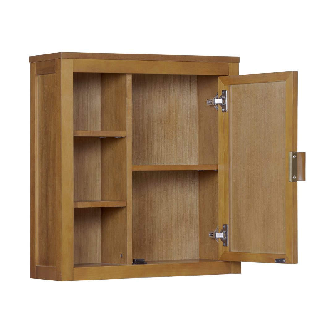 Hatteras 22'' Wide Wood Wall Cabinet with Dual Storage by Teamson Home