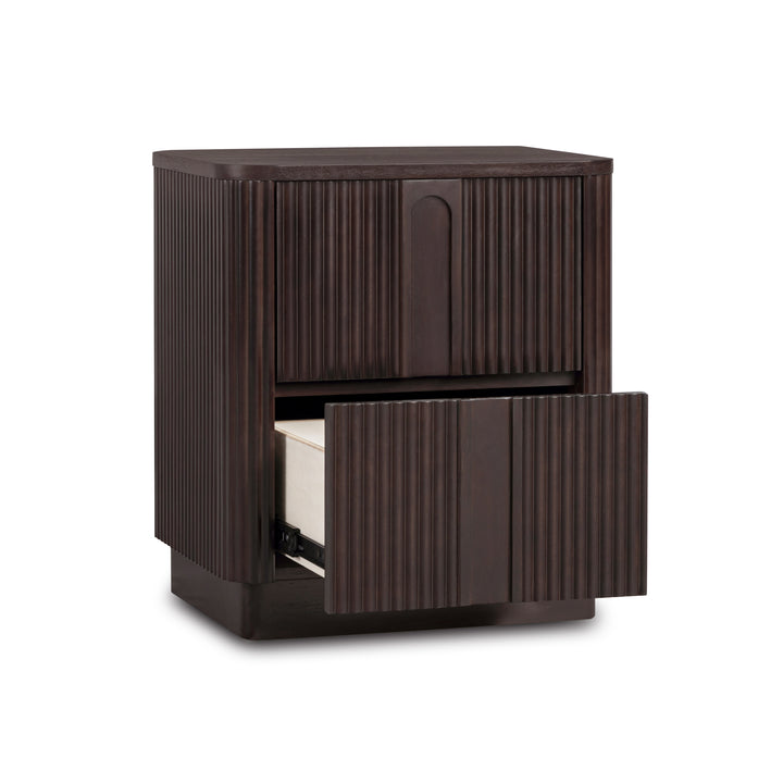 Potomac 20'' W Solid Wood Frame Nightstand with 2 Push to Open Drawers