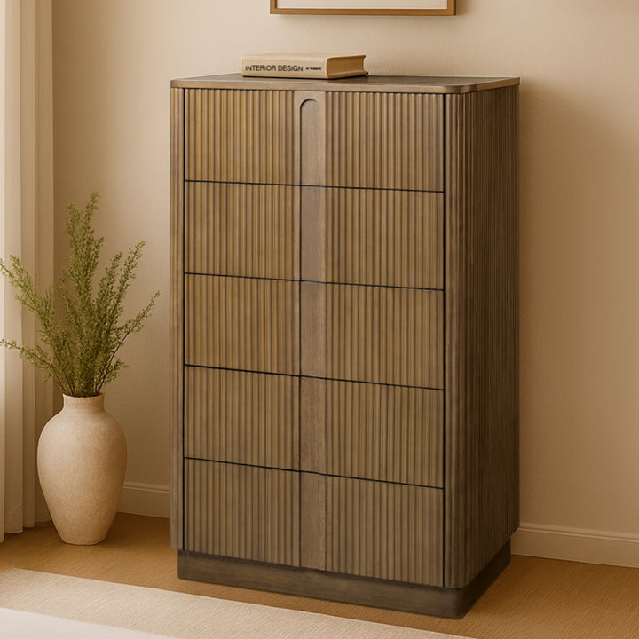 Potomac 30'' W Solid Wood Frame Dresser with 6 Push to Open Drawers