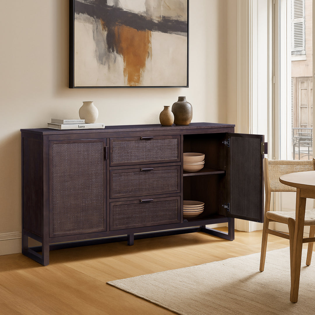 Hatteras 55'' Wide Sideboard Cabinet with Dual & Ample Storage by Teamson Home