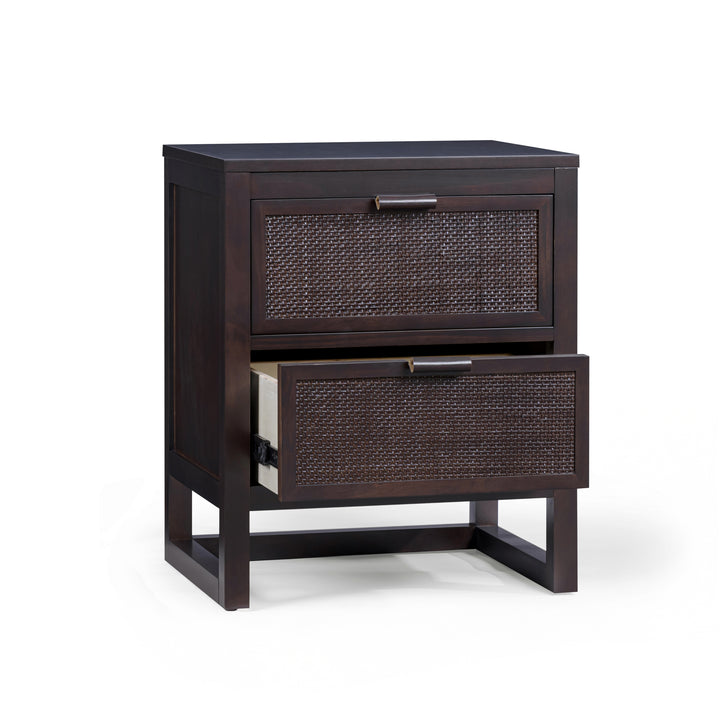 Hatteras 20'' Wide Wood Nightstand with 2 Drawers by Teamson Home