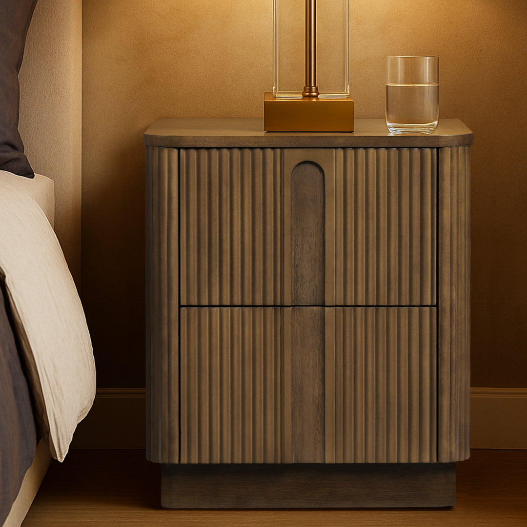 Potomac 20'' W Solid Wood Frame Nightstand with 2 Push to Open Drawers
