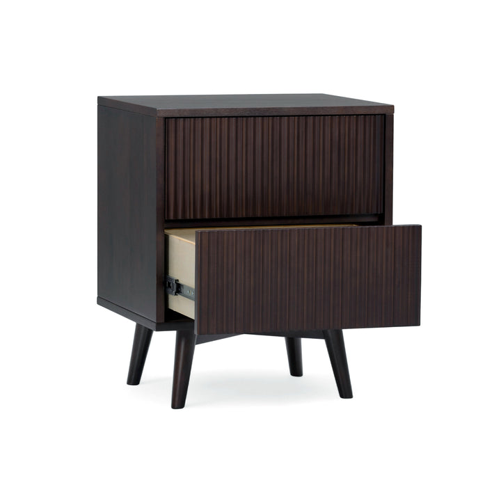Tremolo 20'' Wide Wooden 2-Drawer Nightstand with Fluted Fronts by Teamson Home