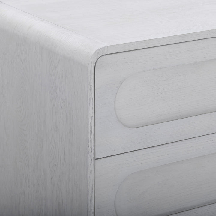 Tenley 55'' W Oak Veneer 6-Drawer Dresser with Push-Open Drawers by Teamson Home