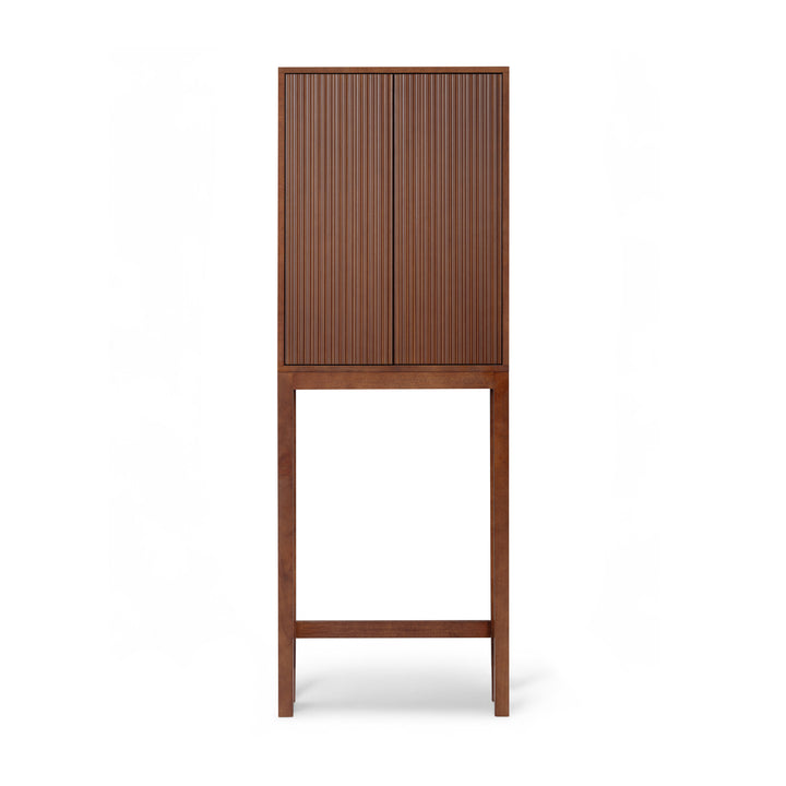 Tremolo 24'' Wide Wooden Over the Toilet Cabinet with Fluted Fronts by Teamson Home