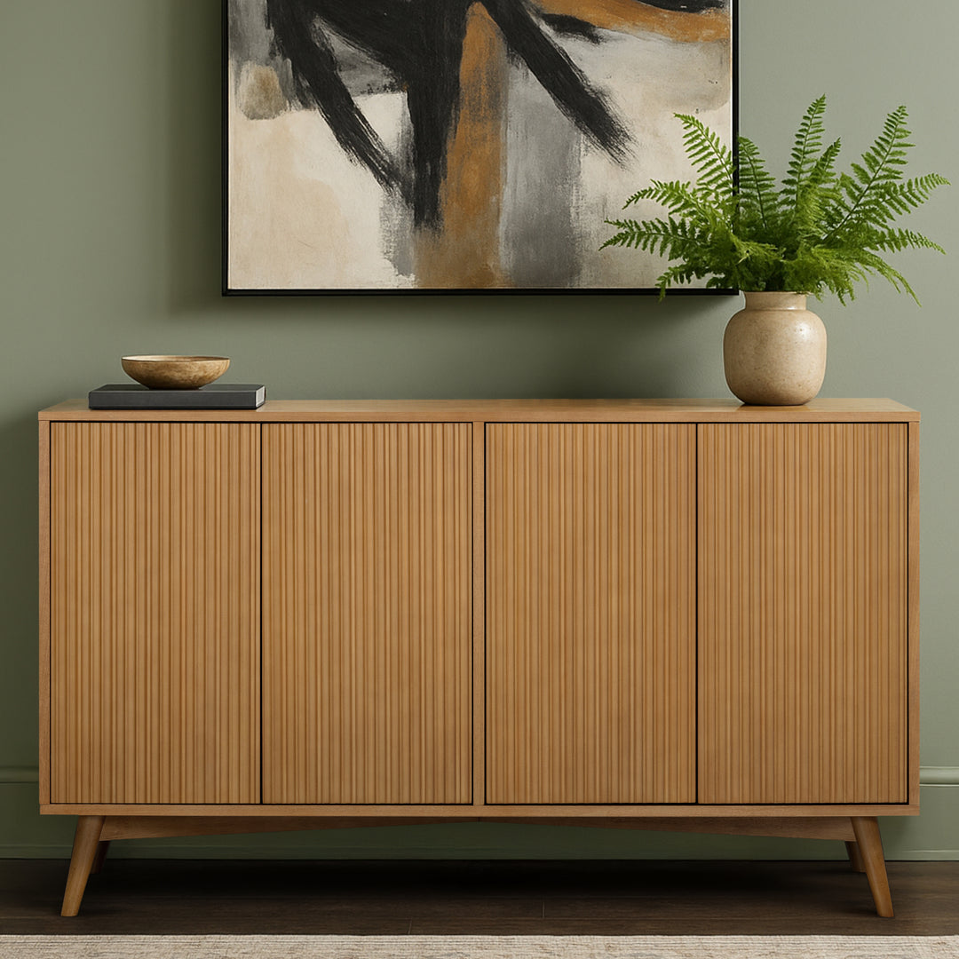 Tremolo 55'' Wide Wooden Sideboard with 4 Doors by Teamson Home