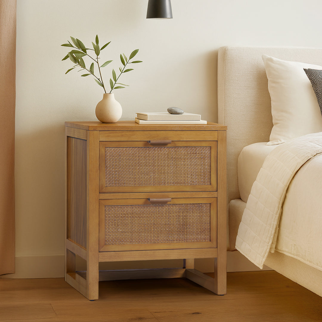 Hatteras 20'' Wide Wood Nightstand with 2 Drawers by Teamson Home