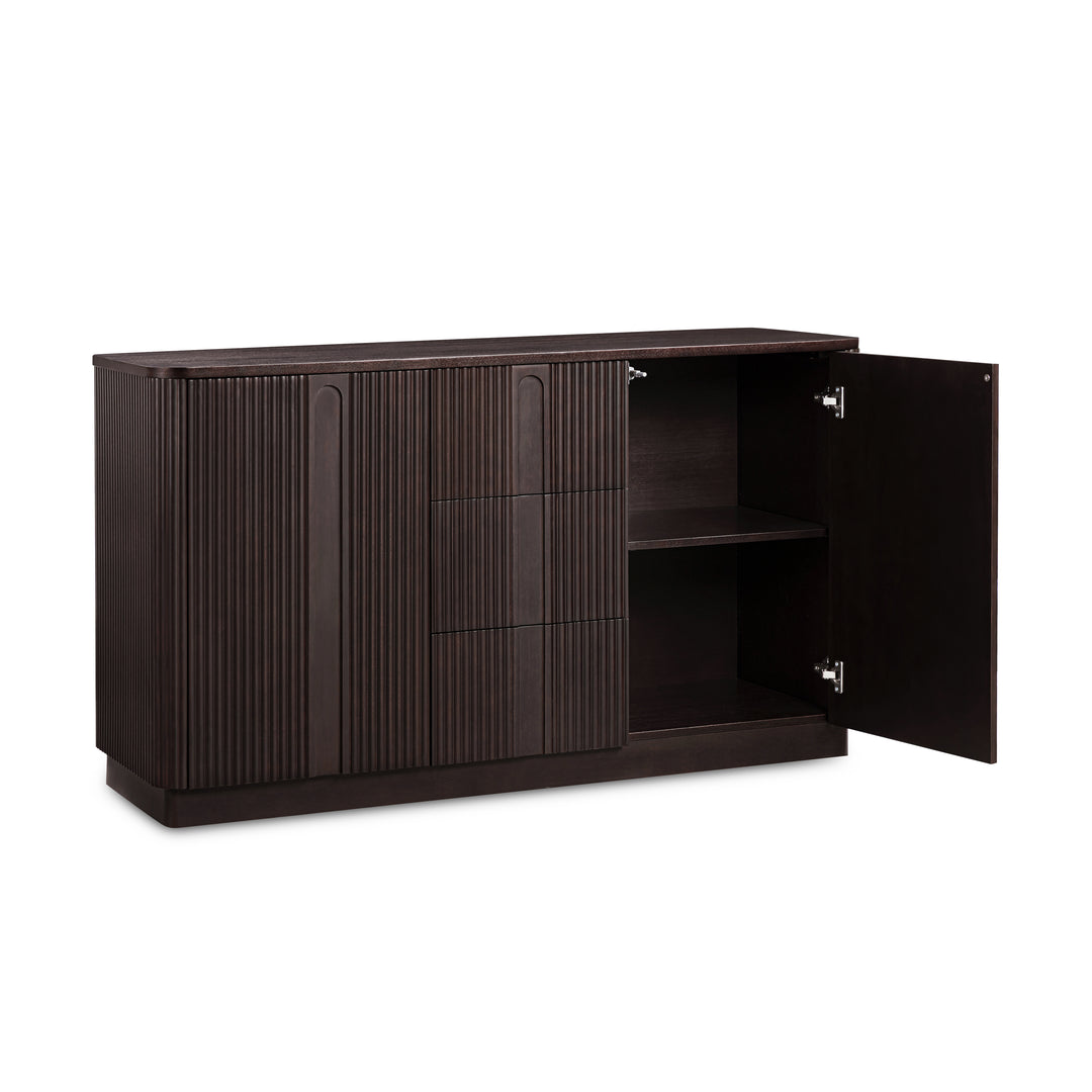Potomac 55'' W Solid Wood Frame Sideboard with 3 Drawers and 2 Doors