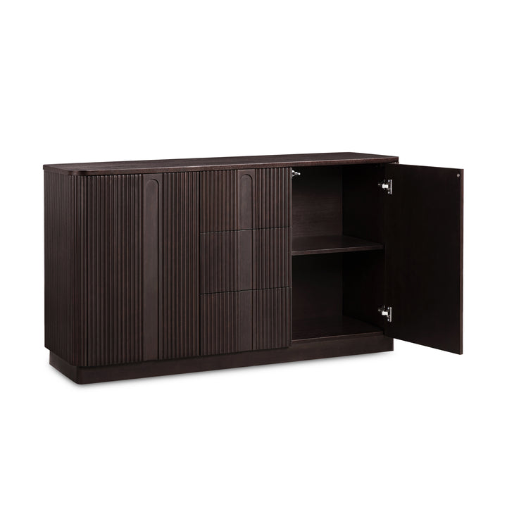 Potomac 55'' W Solid Wood Frame Sideboard with 3 Drawers and 2 Doors