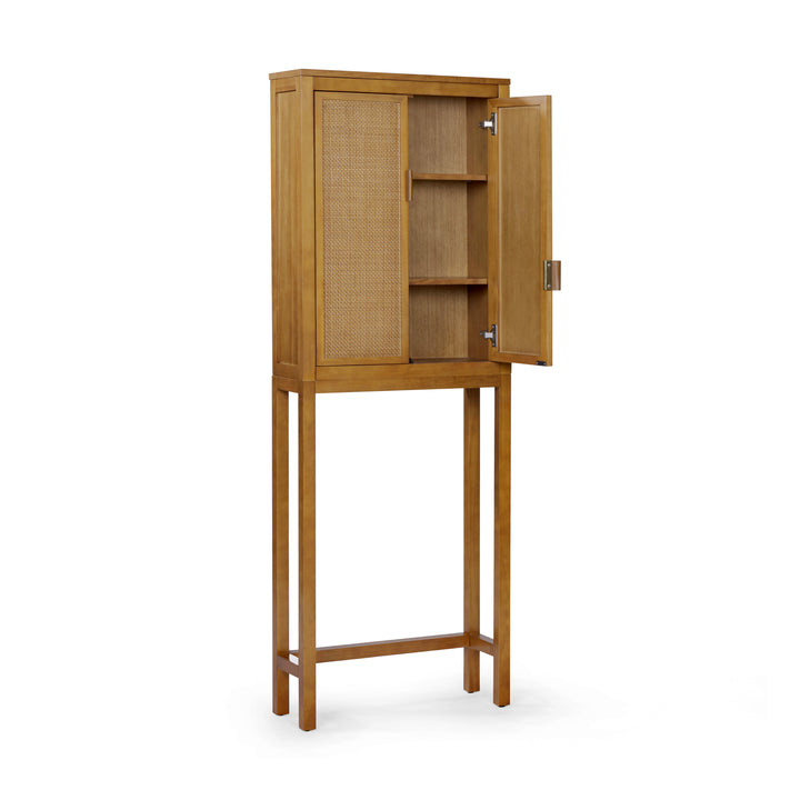 Hatteras 24'' Wide Wood Over the Toilet Cabinet  with 2 Doors by Teamson Home