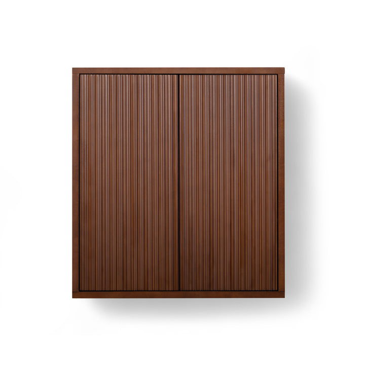 Tremolo 22'' Wide Wooden 2-Door Wall Cabinet with Fluted Fronts by Teamson Home