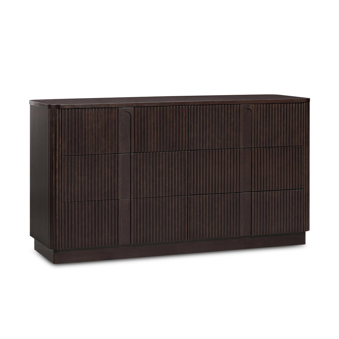 Potomac 55'' W Solid Wood Frame Dresser with 6 Push to Open Drawers