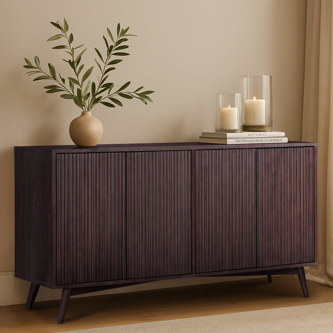 Tremolo 55'' Wide Wooden Sideboard with 4 Doors by Teamson Home