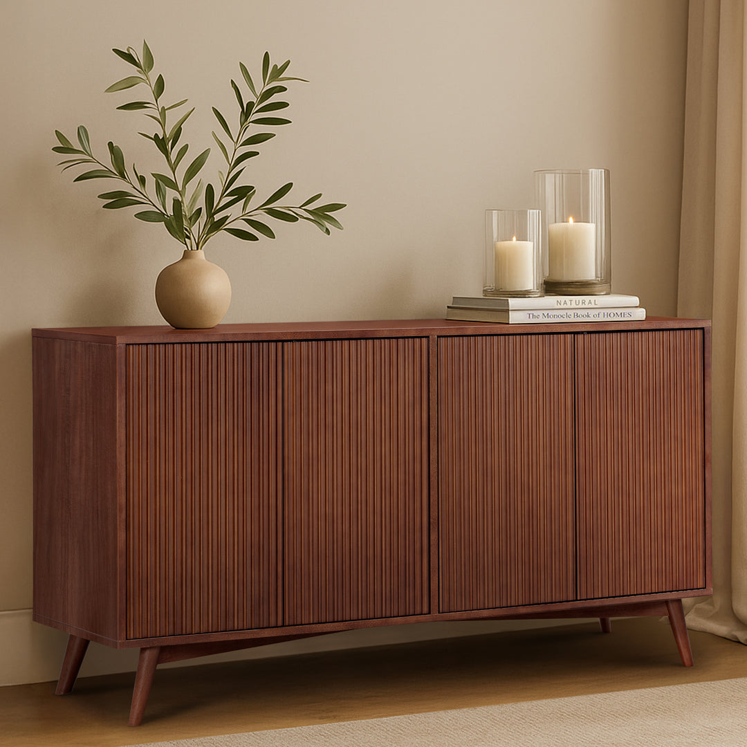 Tremolo 55'' Wide Wooden Sideboard with 4 Doors by Teamson Home