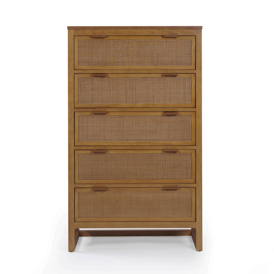 Hatteras 30'' Wide Wood Dresser with 5 Drawers by Teamson Home