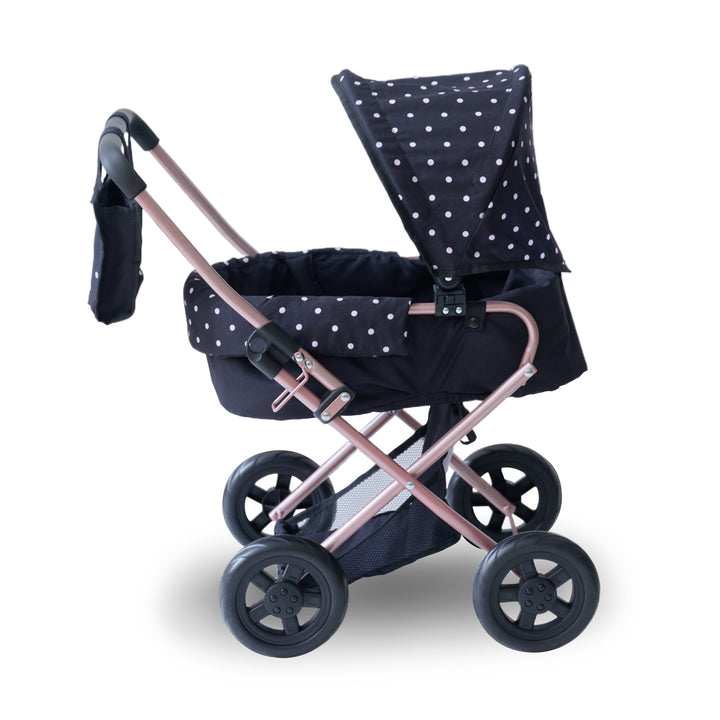 15-18 Inch Baby Doll Stroller, Black - Pin Up Doll Classic Stoller by Olivia's Little World