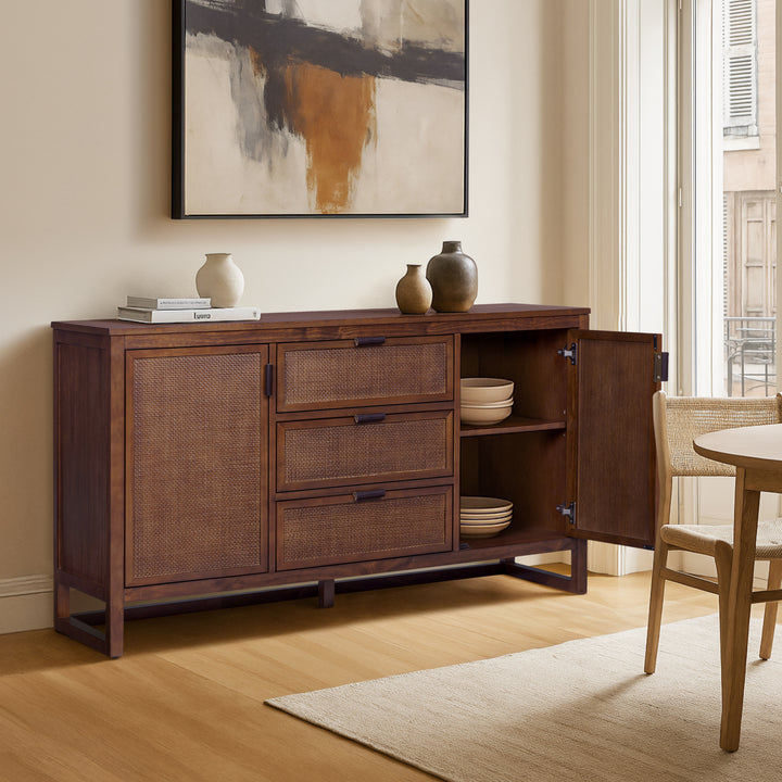 Hatteras 55'' Wide Sideboard Cabinet with Dual & Ample Storage by Teamson Home