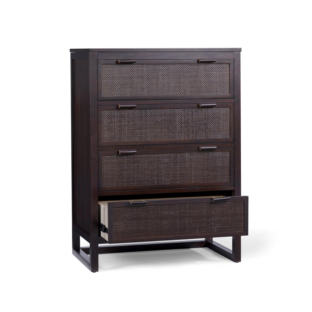 Hatteras 30'' Wide Wood Dresser with 4 Drawers by Teamson Home